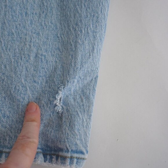 Abercrombie & Fitch 90's Straight Ultra High Rise Curve Love Light Wash Denim 25 - Picture 15 of 15